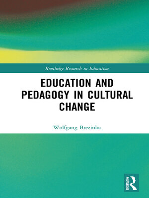 cover image of Education and Pedagogy in Cultural Change